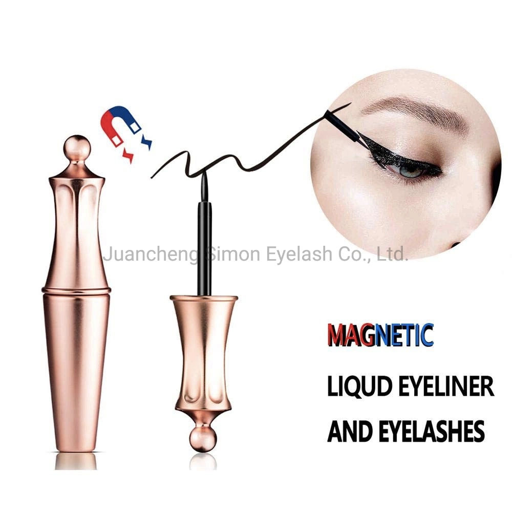 Customized Brand Cosmetic Magnetic Eyeliner with Mink Strip Eyelashes